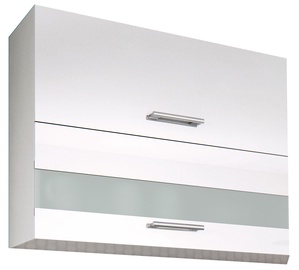 Верхний кухонный шкаф Rio RI 09/G80Wo, белый, 80 см x 28 см x 71.6 см