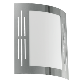 Õue seinavalgusti Eglo City, 60W, E27, IP44, roostevaba teras