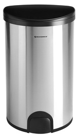 Songmics Kitchen Pedal Trash Can 35.5x64.4x38.1cm Silver