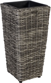 Puķu pods Home4you Flower Pot Wicker 28x60cm Gray 35114
