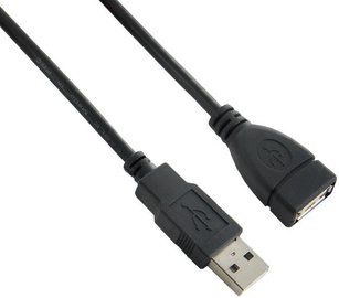 4World USB Extension Cable A Male To A Female 5m Black