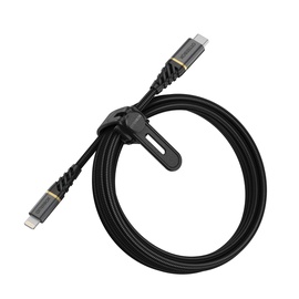 Vads Otterbox Premium Cable, Apple Lightning/USB-C, 200 cm, melna