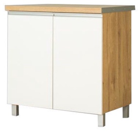 Apakšējais virtuves skapītis Bodzio Monia 80 White/Brown, 800x520x860 mm