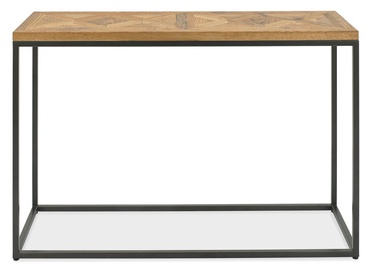 Kafijas galdiņš Home4you Indus, pelēka/ozola, 1160x370x770 mm