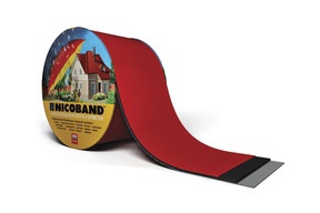 Bituumenlint Technonicol, alumiinium/bituumen, 30 cm x 1000 cm, punane