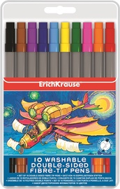 Flomasteriai Erichkrause, dvipusiai, 10 vnt