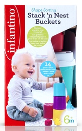 Infantino Shape Sorting Stack N Nest Buckets