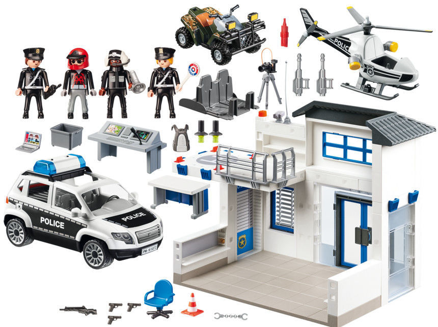 city action police station