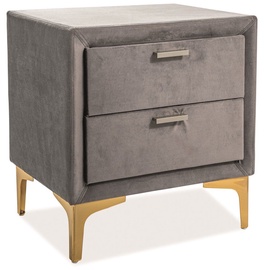 Signal Meble Nightstand Mirage Velvet Gray