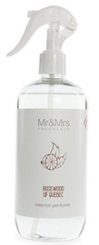 Õhuvärskendaja Mr & Mrs Fragrance Blanc Home Fragrance Sprayer Roserwood Of Quebec, 500 ml