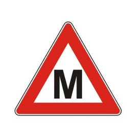 Magnetmärk M letter, 12 cm x 14 cm