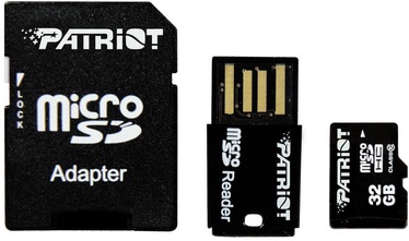 Patriot LX Series 32GB microSDHC Class 10 + USB SD Adapter