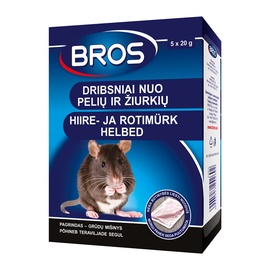 Химическое средство от вредителей Bros Rats/Mice Pelletes 100g