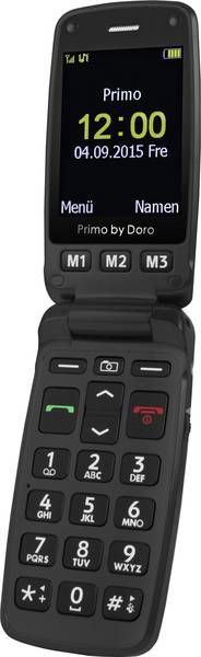Кнопочный телефон Doro Primo 406, серебристый