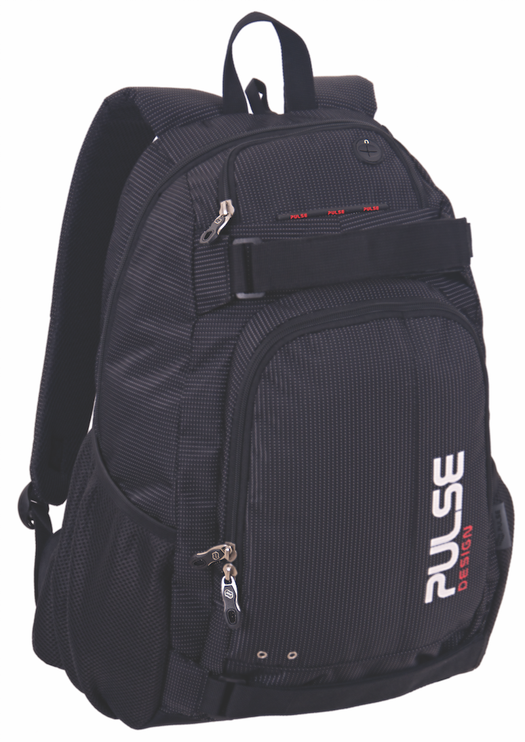 Школьный рюкзак Pulse 120733, черный, 36 см x 23 см x 48 см