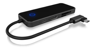 IcyBox Docking Station USB Type-C With Integrated Cable