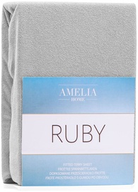 Voodilina AmeliaHome Ruby, hall, 240x200 cm, kummiga