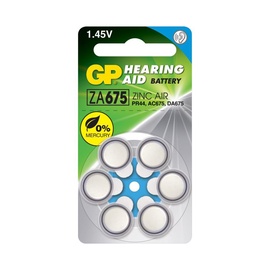 Elements GP Hearing Aid ZA675/PR44 Battery 6pcs