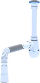Ani Plast 1 1/4'' Siphon with Corrugated Pipe 40x50/50mm