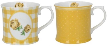 Creative Tops Vintage Rose Cups 420ml Yellow 2pcs