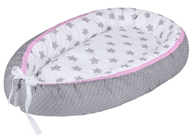 Lulando Multifunctional Baby Nest White With Grey Stars/Grey With Dots