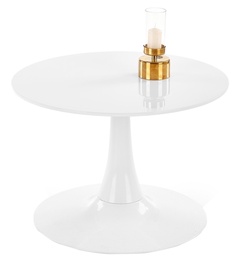 Kafijas galdiņš Halmar Slima White, 600x600x410 mm