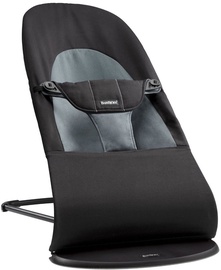 Кресло-качалка BabyBjorn Bouncer Balance Soft 005022A, черный/серый