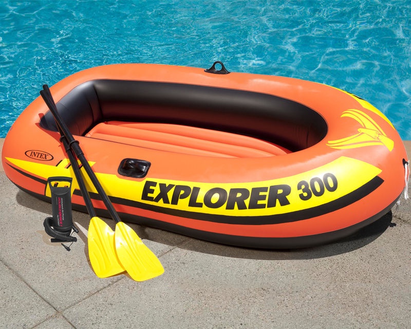 Piepūšamā laiva Intex Explorer Pro 300, 2440 mm x 1168 mm x 355 mm