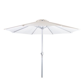Садовый зонт от солнца Home4you Bahama w/ Crank White/Silver