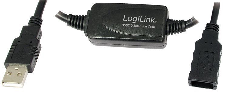 Juhe Logilink Repeater Cable USB 2.0 A male, USB 2.0 A female, 15 m, must