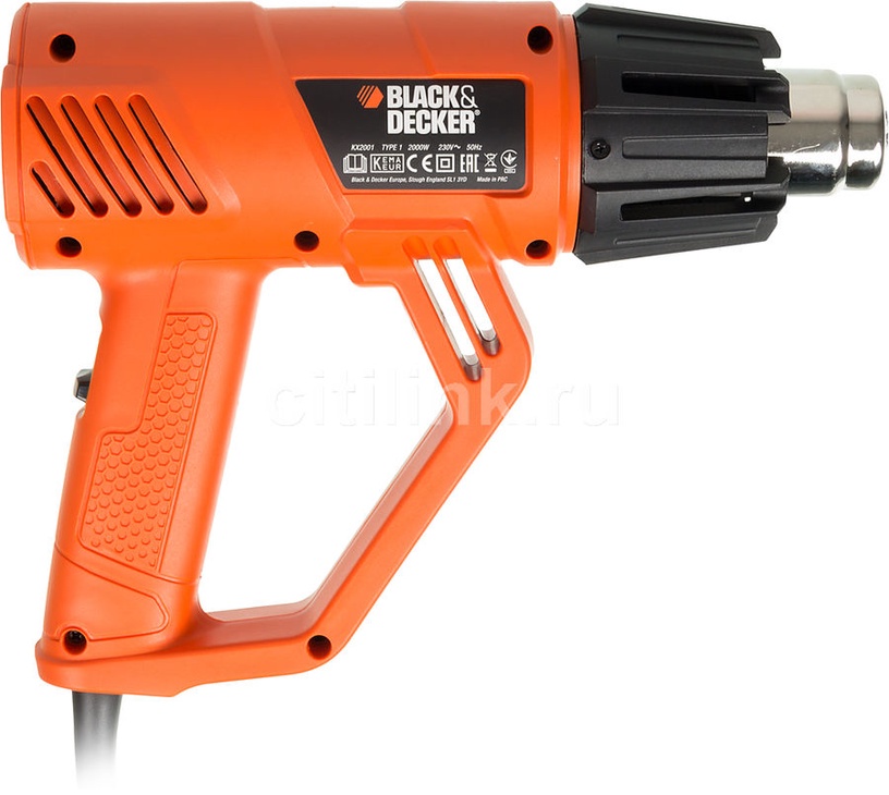Tehniskais fēns Black & Decker KX2001-QS, 2000 W
