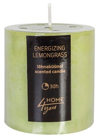 Home4you Candle Energizing Lemongrass D6.8xH7.2cm