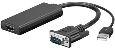 Goobay 67816 VGA/HDMI Adapter Cable 0.1m Black