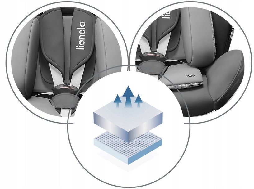 Автомобильное сиденье Lionelo Bastiaan One, серый, 0 - 36 кг