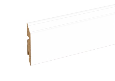 Põrandaliist valge lakitud 13x80x2400mm
