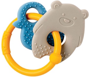 Nattou Teething Toy Bear & Duck Beige/Yellow
