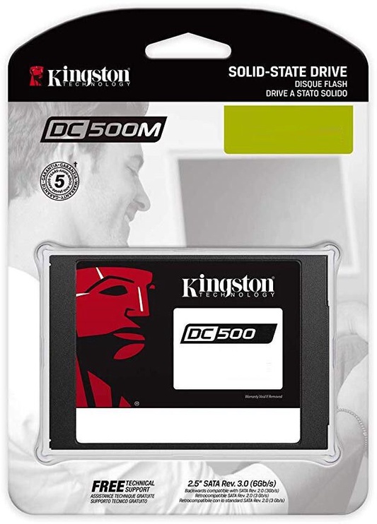 Serveri kõvaketas (SSD) Kingston Data Center DC500R SEDC500R/3840G, 2.5", 3.84 TB