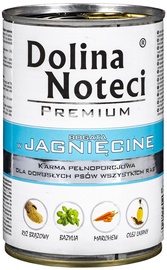 Mitrā barība (konservi) suņiem Dolina Noteci & Piper, jēra gaļa, 0.4 kg