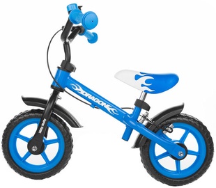 Balansinis dviratis Milly Mally Dragon with brake, mėlynas, 10"