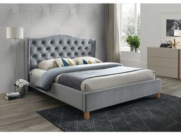 Кровать Aspen Velvet, 160 x 200 cm, с решеткой