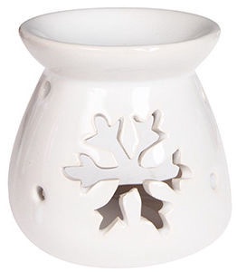 Žvakidė Verners, keramika, 8.5 cm, balta