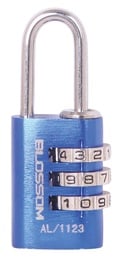 Slēdzene Blossom AL/1123, zila, 21 mm x 10 mm x 54 mm