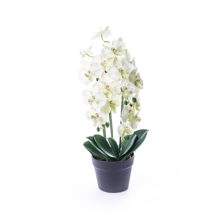 Искусственные цветы в вазоне, oрхидея, многоцветный, 61 см