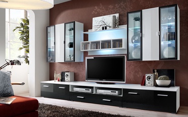 ASM Quadro Living Room Wall Unit Set White/Black