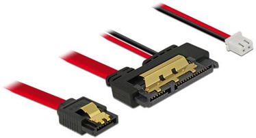 Delock Cable SATA 6 Gb/s 7 pin / 2 pin Power / SATA 22 pin 30 cm