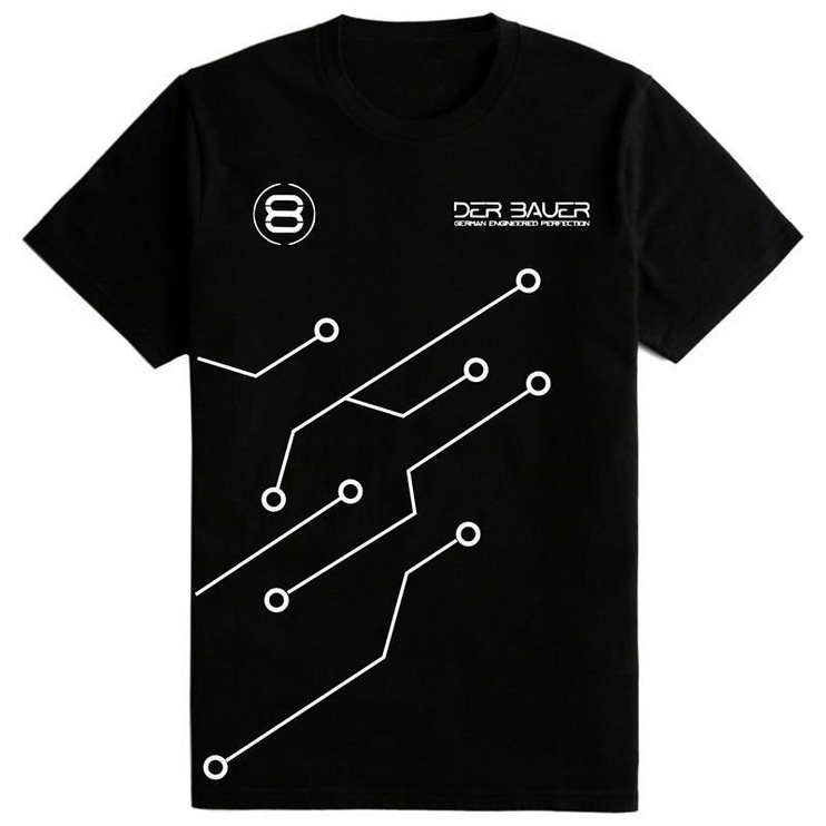 T-krekls Der8auer T-Shirt PCB-Design S