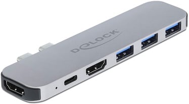 Adapteris Delock USB-C to HMDI, USB 3.0 / USB Type C / HDMI