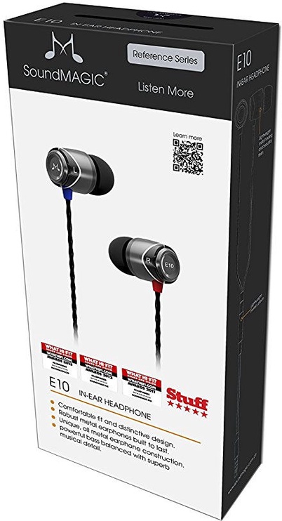 Laidinės ausinės SoundMagic E10, sidabro/juoda