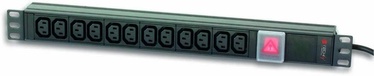 Techly Rack 19 PDU 12 VDE Outputs with C20 Plug and Switch