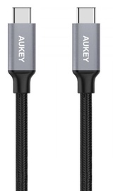 Провод Aukey, USB 3.0 type C/USB 3.0 C male, черный